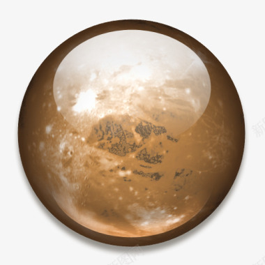 棕色星球元素图标图标