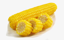 黄色玉米碴餐饮甜糯玉米高清图片