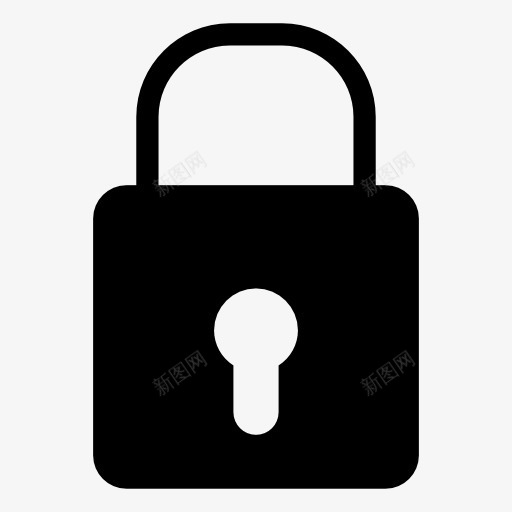 小锁子图标png_新图网 https://ixintu.com lock 保护 加密 加密图标 压迫 心锁 手绘锁头 职场 设置 钥匙 锁 锁头素材 锁门 黑色枷锁