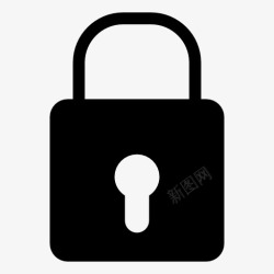 加密保护小锁子图标高清图片