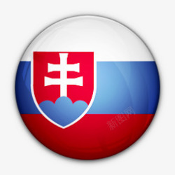 slovakia国旗对斯洛伐克世界标志图标高清图片