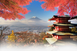富士山风景日本东京富士山著名景点旅游高清图片