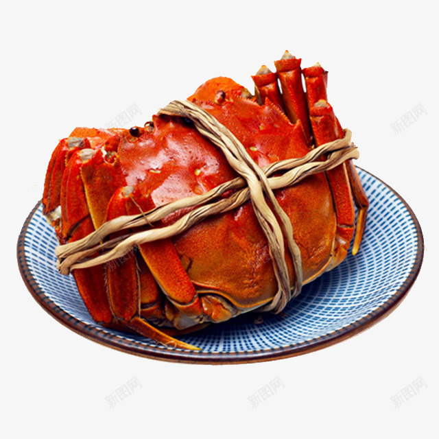 蒸熟的大螃蟹png免抠素材_新图网 https://ixintu.com 一只 产品实物图 大螃蟹 大闸蟹 红色 美食