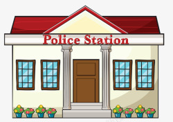 警察局房屋PoliceStation高清图片