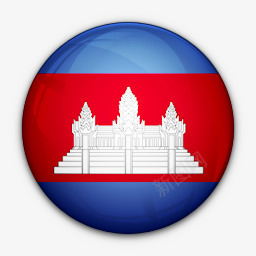 柬埔寨旗对世界标志图标png_新图网 https://ixintu.com Cambodia flag of 对 旗 柬埔寨