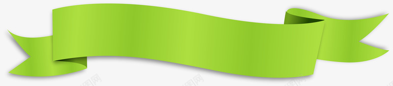 绿色飘带png免抠素材_新图网 https://ixintu.com AI 卡通 手绘 横幅 织带 绿色 缎带 飘带
