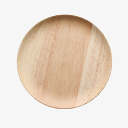 实木并排圆形实木盘子家用高清图片