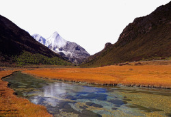 四川风景名胜洛绒牛场高清图片