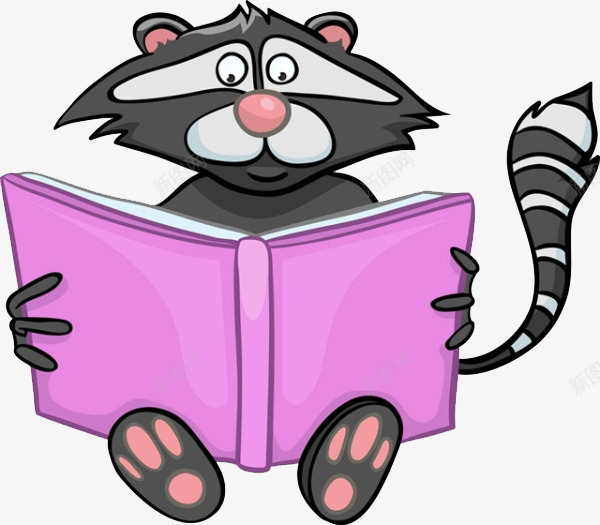 小动物借阅png免抠素材_新图网 https://ixintu.com 书本 书架 借阅 图书 图书馆 看书 读书 静心阅读