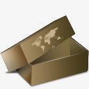 棕色箱子盒子图标图标