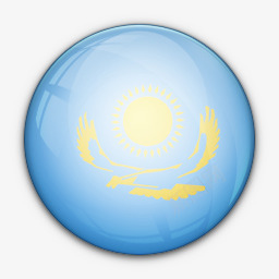 国旗哈萨克斯坦对世界标志图标png_新图网 https://ixintu.com Flag kazahstan of 哈萨克斯坦 国旗 对