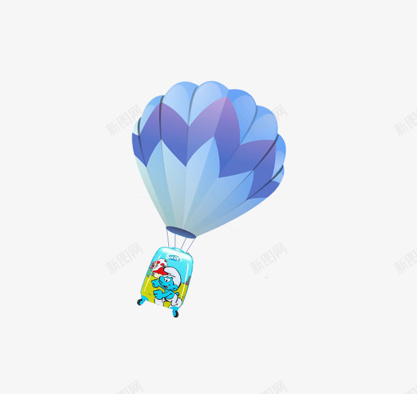 卡通旅游热气球png免抠素材_新图网 https://ixintu.com 卡通热气球 卡通箱包 旅游热气球 旅行 旅行箱 游玩 热气球