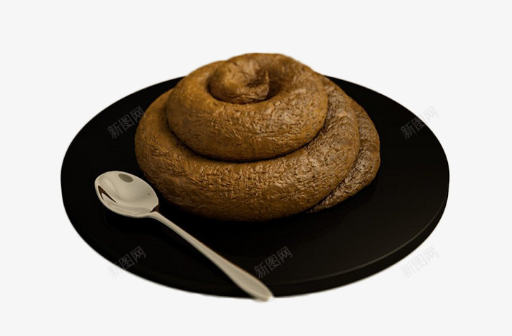 创意粑粑巧克力片png免抠素材_新图网 https://ixintu.com 创意背景图片 勺子图片 女孩 巧克力蛋糕 粑粑形状