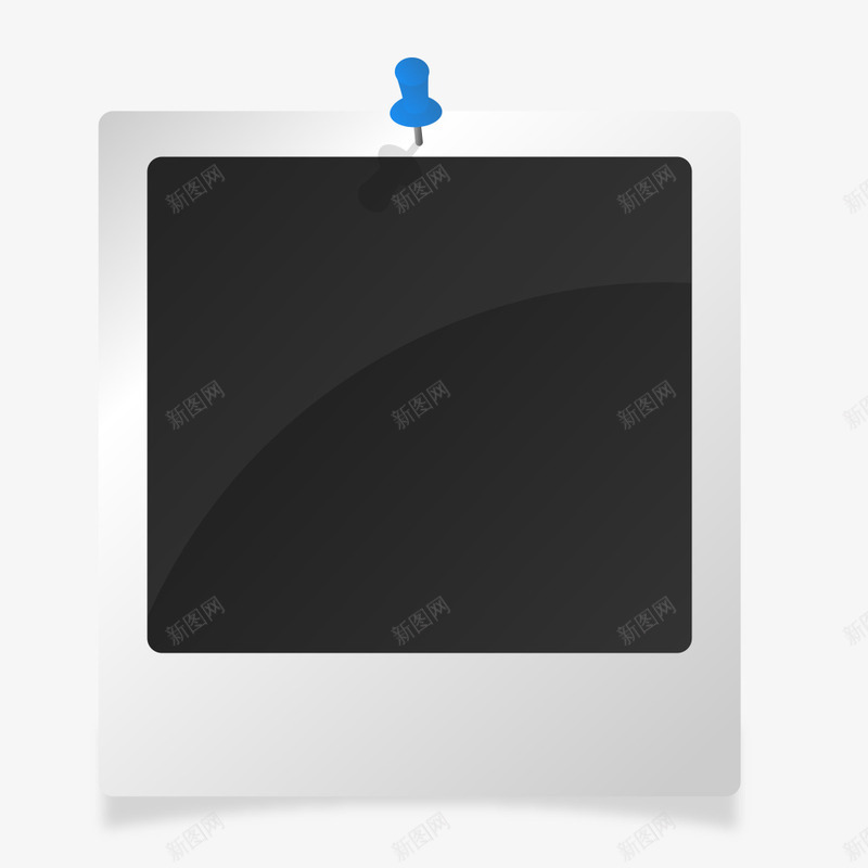 拍立得相纸png免抠素材_新图网 https://ixintu.com 书钉 拍立得相纸素材 相框素材 钉子