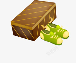 鞋子包装盒素材