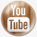木质网络公司标志图标youtube图标