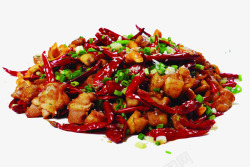 北京传统美食辣子鸡丁高清图片