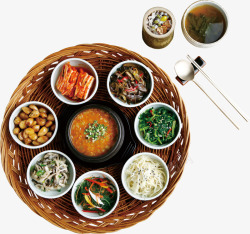 韩式美食餐饮料理装饰图案素材