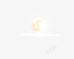 团圆礼盒月亮和云高清图片