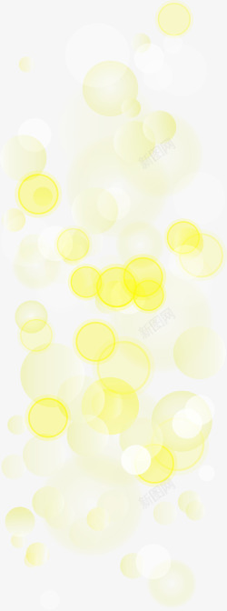创意合成黄色的光晕素材
