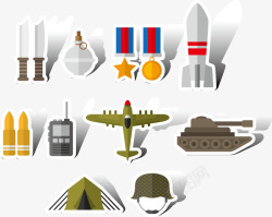 二战武器和工具素材