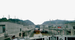 下游三峡大坝船闸高清图片