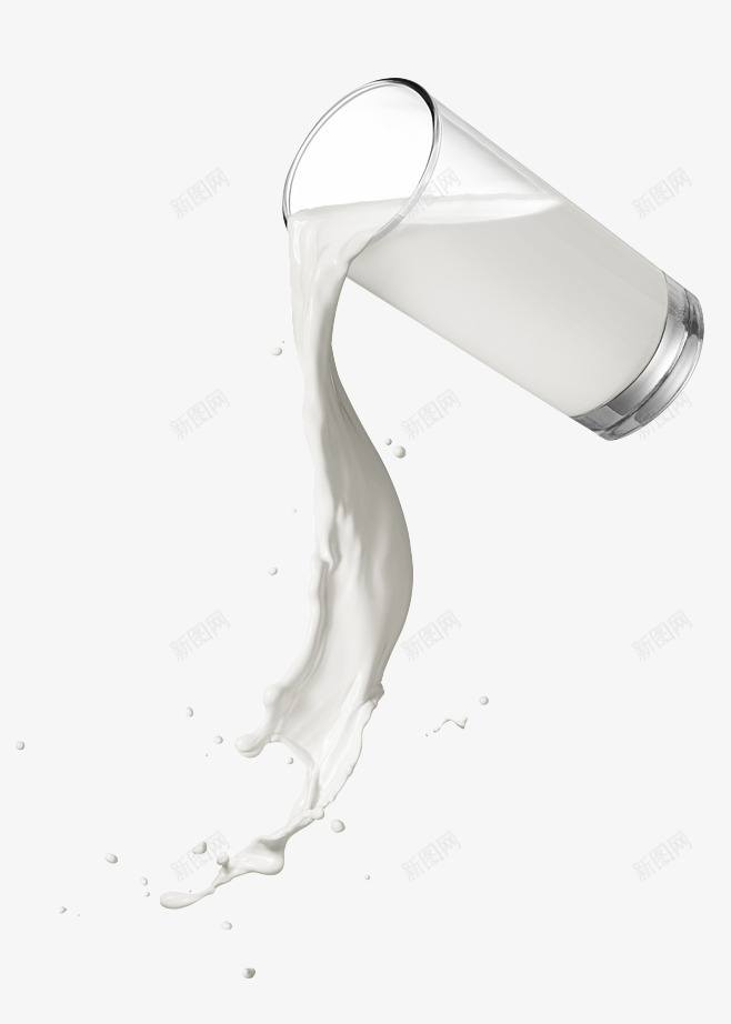 倾倒出的牛奶png免抠素材_新图网 https://ixintu.com 乳制品 杯子 牛奶 饮品