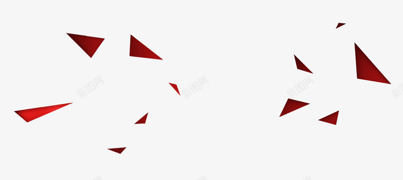 红色三角块几何体漂浮png免抠素材_新图网 https://ixintu.com 三角 几何体 漂浮 红色