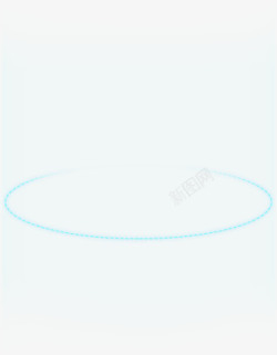 矢量几何圆环蓝色科技光圈高清图片
