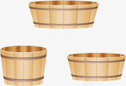 足浴木盆足浴木桶木盆图标高清图片