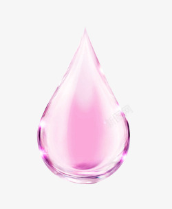 手绘水滴粉色手绘气泡化妆品水滴高清图片