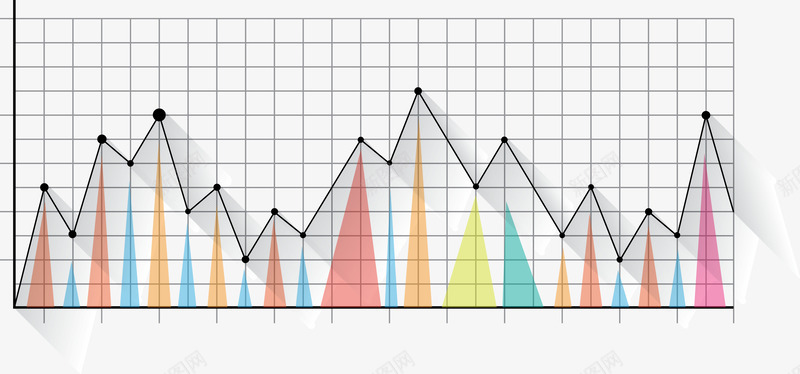 彩色折线png免抠素材_新图网 https://ixintu.com 商务 图表 折线 曲线图 矢量股票走势图 线条 股票 股票曲线图 蓝色 走势图