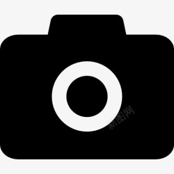 摄影师数码相机的形状图标高清图片