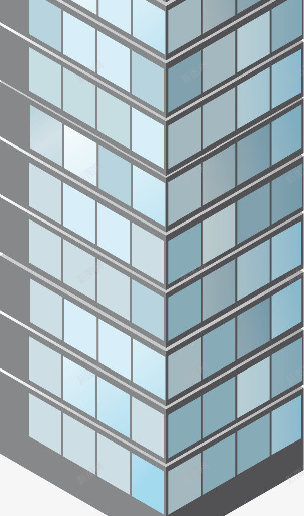 高高的大楼png免抠素材_新图网 https://ixintu.com 卡通 大楼 科技楼 科技楼房 科技楼梯 高高的