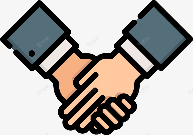 商务合作图标png_新图网 https://ixintu.com 互利 交易成功 卡通图标 合作伙伴 合作图标 商业伙伴 商务合作 商务谈判 握手 握手icon 握手合作 达成协议