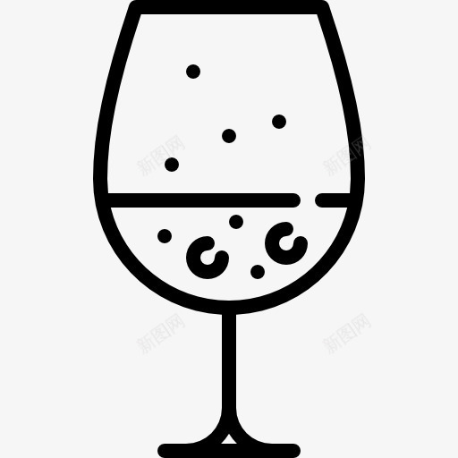玻璃有气泡酒图标png_新图网 https://ixintu.com 喝酒 聚会 赌博 酒精 食品 饮料
