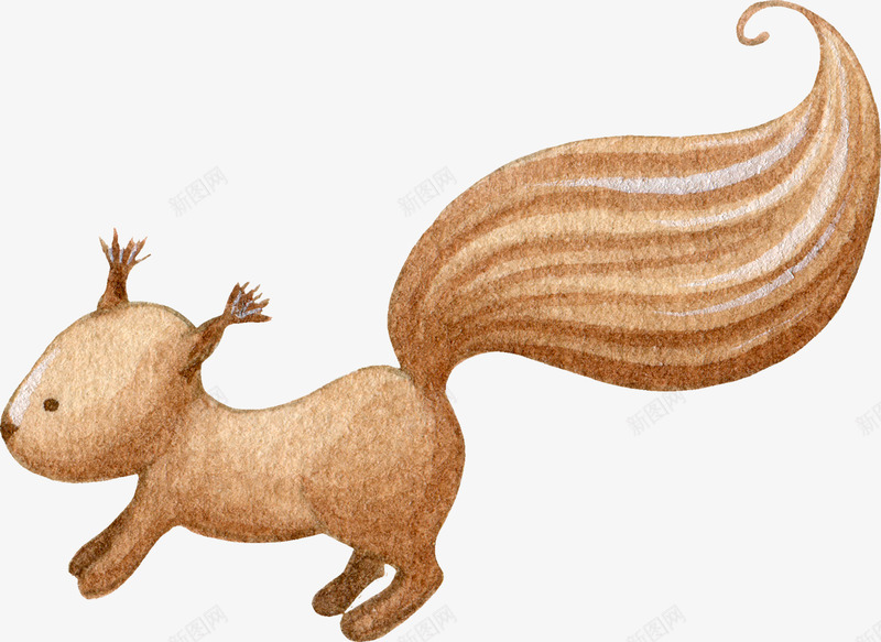 奔跑的小松鼠png免抠素材_新图网 https://ixintu.com png图形 png装饰 动物 卡通 小松鼠 装饰