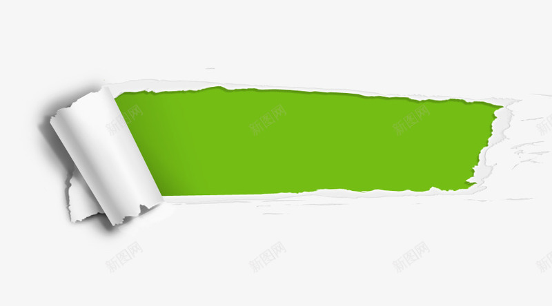 撕纸效果绿色png免抠素材_新图网 https://ixintu.com 撕开的墙纸 撕纸 撕纸风素材 效果 绿色