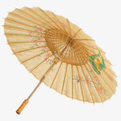 油纸伞米白色油纸伞高清图片