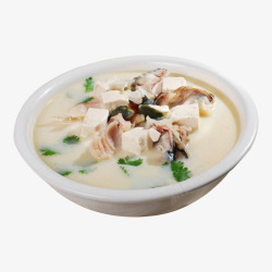 鱼头炖豆腐菜肴素材