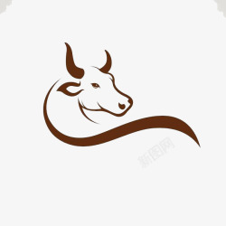 红牛头卡通公牛logo图标高清图片