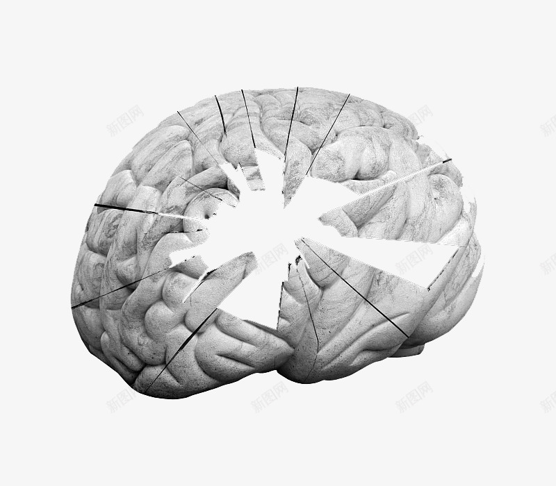 大脑出现强大的漏洞png免抠素材_新图网 https://ixintu.com 实验研究 幻想 想法 感觉 漏洞 灰色 科学 脑洞大开