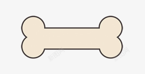 狗骨头装饰图标png_新图网 https://ixintu.com 剪贴纸 扁平 手绘骨头 线条