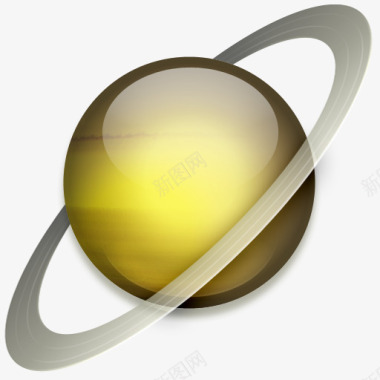 淡黄色球体元素图标图标