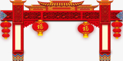 庙宇红色柱子古典门槛高清图片