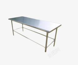 金属制作长桌子实用不锈钢桌子高清图片