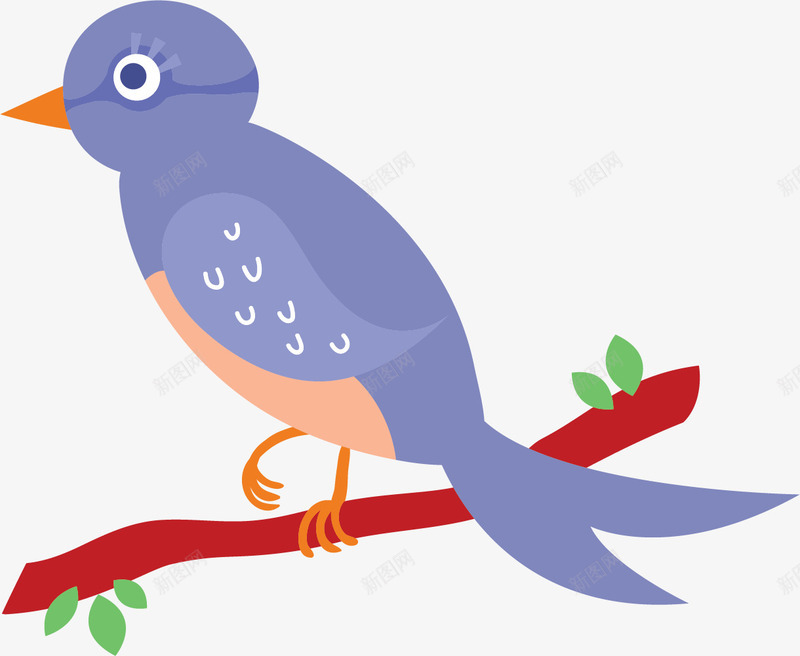 紫色小鸟png免抠素材_新图网 https://ixintu.com 小鸟简笔画 紫色 鸟简笔画 鸟类手绘 鸟类简笔 鸟类速写