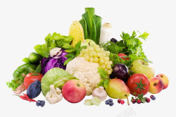 绿色包菜水果蔬菜一大堆高清图片