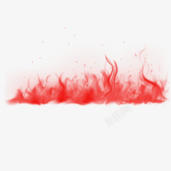 火光发散红色火花高清图片