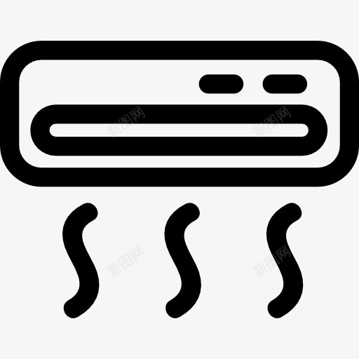空调图标png_新图网 https://ixintu.com 冷 冷却 加热温度 工具 工具和用具 汽车空调 热 空气 空调